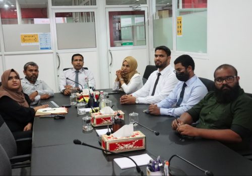 މޯލްޑިވްސް މީޑިއާ ކައުންސިލްގެ ބައެއް މެމްބަރުން.