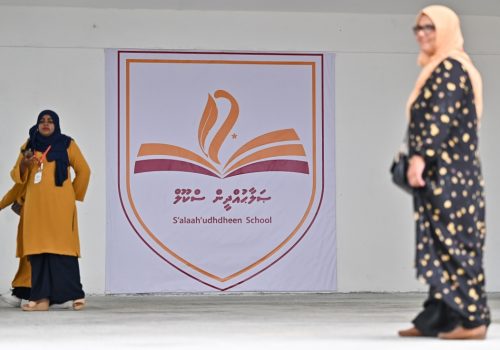 ހުޅުމާލެ ފޭސް ދޭއްގައި ހުންނަ ސަލާހުއްދީން ސްކޫލް -- ފޮޓޯ: ސޯޝަލް މީޑިޔާ