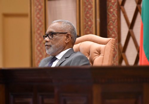 މަޖިލީހުގެ ރައީސް އަބްދުއްރަހީމް އަބްދުﷲ