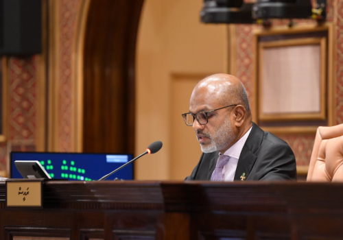 މަޖިލީހުގެ ނައިބު ރައީސް، ދިއްގަރު ދާއިރާގެ މެންބަރު އަހުމަދު ނާޒިމް