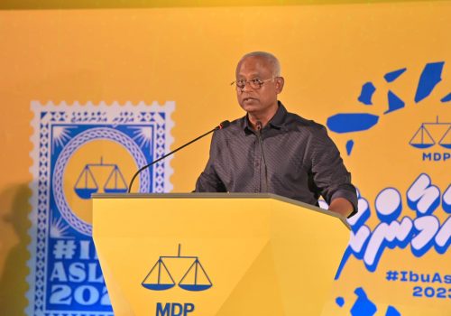 ރައީސް އިބްރާހިމް މުހައްމަދު ސޯލިހް -- ފޮޓޯ އެމްޑީއޭ