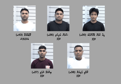ހައްޔަރުކުރި ބިދޭސީ ފަސް ފިރިހެނުން - މޯލްޑިވްސް ޕޮލިސް ސަރވިސް