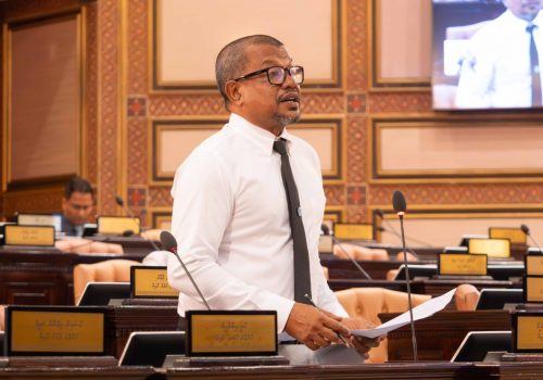 ގަލޮޅު އުތުރު ދާއިރާގެ އެމްޑީޕީ މެންބަރު މުޙައްމަދު އިބްރާހީމް (ކުޑޫ) -- ފޮޓޯ: މަޖިލިސް