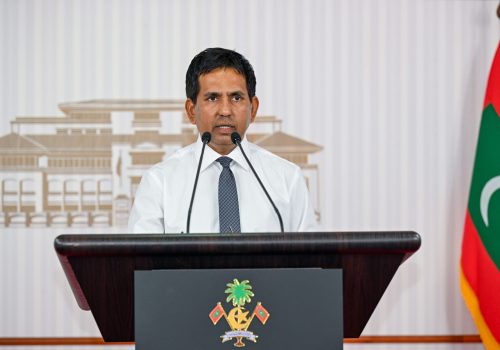 އިކޮނޮމިކް މިނިސްޓަރު މުހައްމަދު ސައީދު -- ފޮޓޯ: ރައީސް އޮފީސް