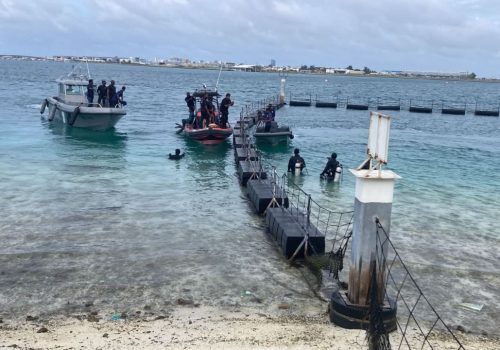 ގެއްލުނު މީޙާ ހޯދުމަށް ކުރިއަށް ގެންދިޔަ އޮޕަރޭޝަންގެ ތެރެއިން -- ފޮޓޯ: އެމްއެންޑީއެފް