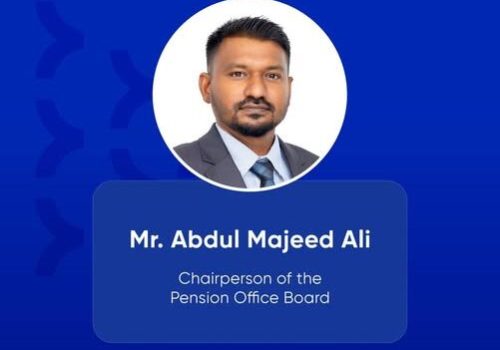 ޕެންޝަން އޮފީހުގެ ޗެއާޕާސަން އަބްދުލް މަޖީދު އަލީ -- ފޮޓޯ: ޕެންޝަން އޮފީސް
