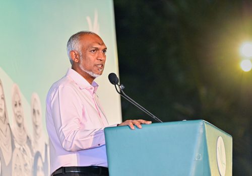 ރައީސުލްޖުމްހޫރިއްޔާ ޑރ. މުހައްމަދު މުއިއްޒު -- ފޮޓޯ: ޕީއެންސީ