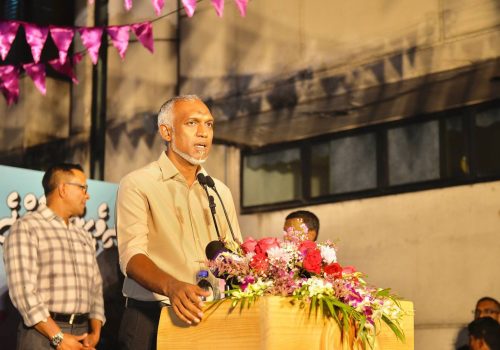 ޕީޕީއެމް/ ޕީއެންސީގެ ކެނޑިޑޭޓް ބައިވެރިވެވަޑައިގެންނެވި މާވެޔޮ މަގު ކަންމަތީ ބައްދަލުވުމުގެ ތެރެއިން؛ ފޮޓޯ- ޕީޕީއެމް