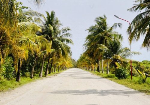 ހަނިމާދޫ ރުއްތަކުން ޒީނަތްތެރިވެފައިވާ ރަށެއް---ފޮޓޯ:އައިސްޓޮކް