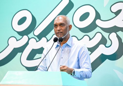 ރައީސް ޑރ. މުހައްމަދު މުއިއްޒު -- ފޮޓޯ: ޕީއެންސީ
