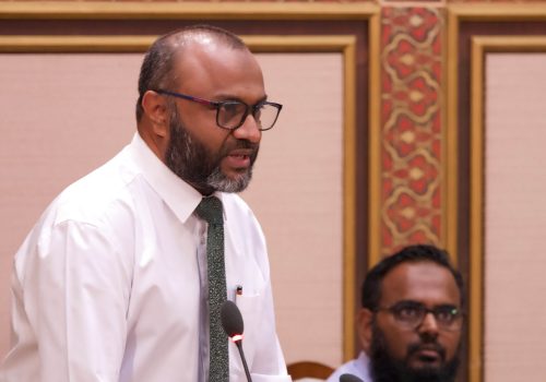 އިސްލާމިކް މިނިސްޓަރު ޑރ. މުހައްމަދު ޝަހީމް އަލީ ސައީދު -- ފޮޓޯ: މަޖިލިސް