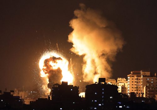 PALESTINIAN-ISRAEL-GAZA-ROCKET