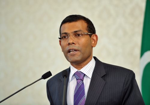 ކުރީގެ ރައީސް މުހައްމަދު ނަޝީދު---ފޮޓޯ:ރައީސްއޮފީސް