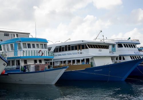 މާލެ ނޯތު ހާބަރުގައި އަޅާފައި އޮތް އުޅަނދުތަކެއް -- ފޮޓޯ: ދައުރު