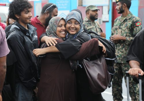ދިވެހި ވަތަނީ ޚިދުމަތުގެ ތިންވަނަ ބެޗުގެ ތަމްރީނުތަކަށް 352 ޒުވާނުން މިއަދު ފުރުން  -- ފޮޓޯ: އެކްސް