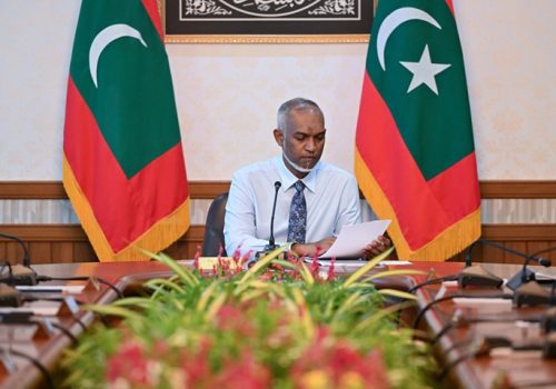 ރައީސުލްޖުމްހޫރިއްޔާ ޑރ. މުޙައްމަދު މުޢިއްޒު -- ފޮޓޯ: ރައީސް އޮފީސް