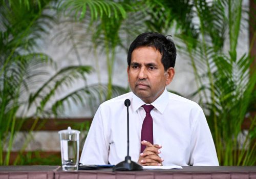 އިޤަތިޞާދީ ތަރައްޤީއާއި ވިޔަފާރިއާ ބެހޭ ވަޒީރު މުހައްމަދު ސައީދު---ފޮޓޯ: ރައީސްއޮފީސް