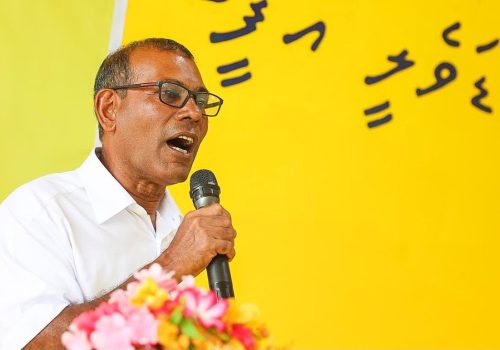 ކުރީގެ ރައީސް މުހައްމަދު ނަޝީދު -- ފޮޓޯ: އެމްޑީޕީ