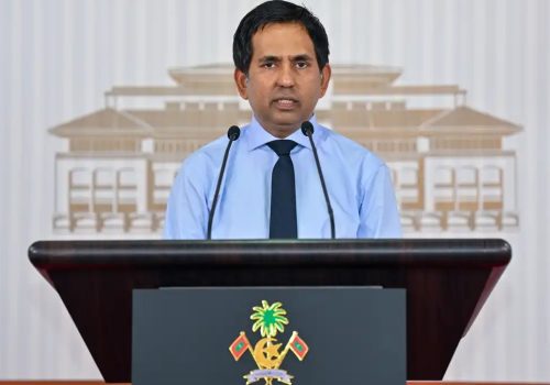 އިކޮނޮމިކް މިނިސްޓަރ މުހައްމަދު ސައީދު---ފޮޓޯ:ރައީސްއޮފީސް