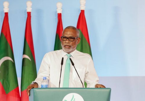 ޕީއެންސީ ގެ ޗެއާޕާސަން ޢަބްދުއްރަޙީމް ޢަބްދުﷲ -- ފޮޓޯ: ދިޔަރެސް