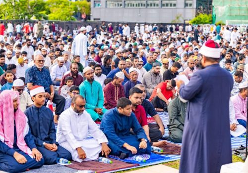 މާލޭގައި ބޮޑު ޖަމާއަތުގަިއ ކުރި އީދު ނަމާދު -- ފޮޓޯ: އިސްލާމިކް މިނިސްޓްރީ