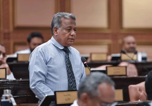 އޭދަފުށީ ދާއިރާގެ މެންބަރު އަޙްމަދު ސަލީމް -- ފޮޓޯ: މަޖިލިސް